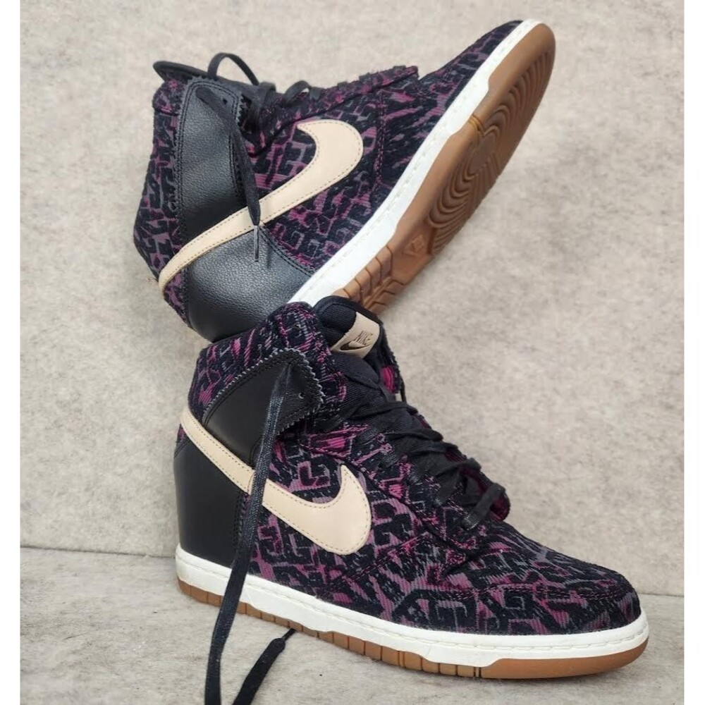 Nike Women's Dunk Sky Hi Premium "Purple Tribal" Sz 10 (Style Code: 585560-001